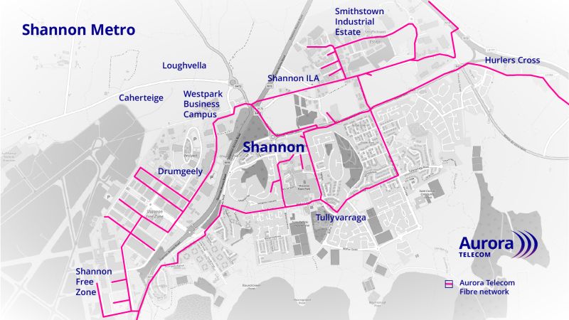Aurora Telecom Shannon Metro network