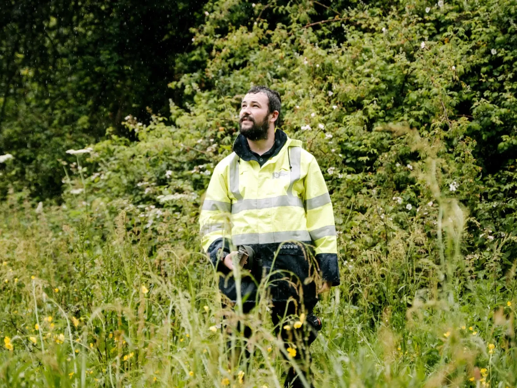Engineer in field